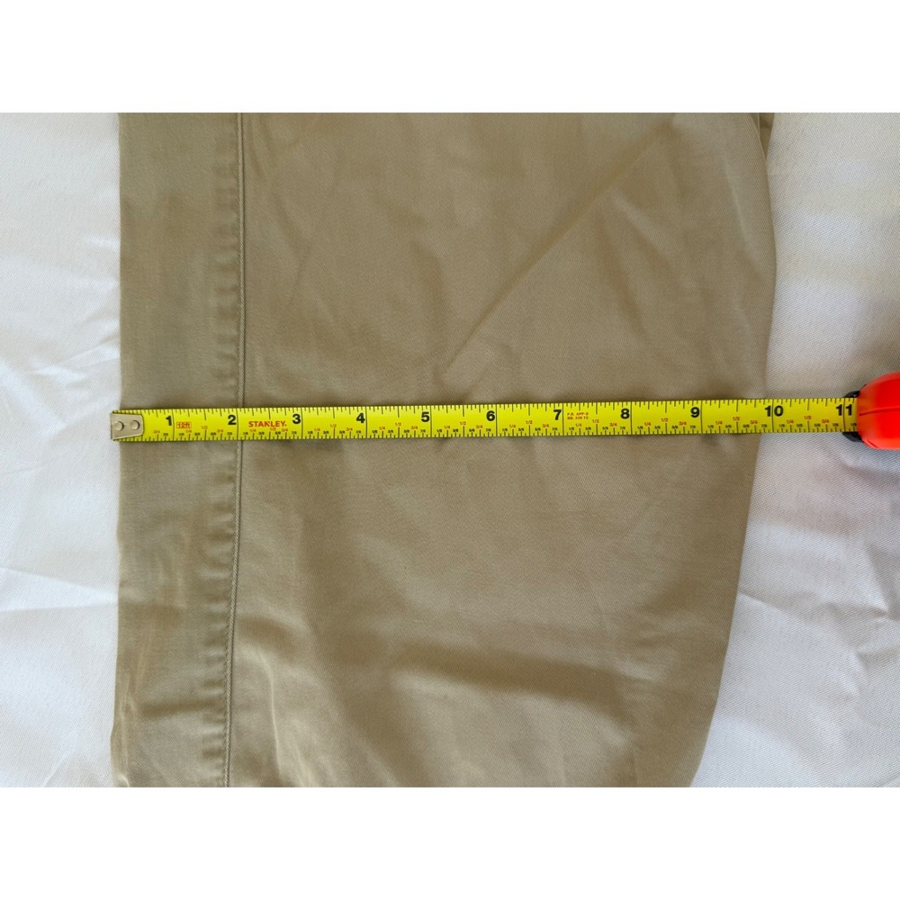 Outback Red Womens Cropped Khaki Chino Pants 32 Tan Casual Stretch Capris - Picture 6 of 6